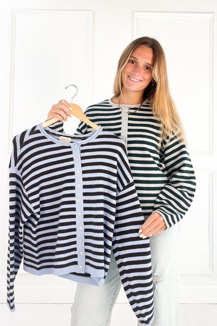 Dover Striped Cardigan
