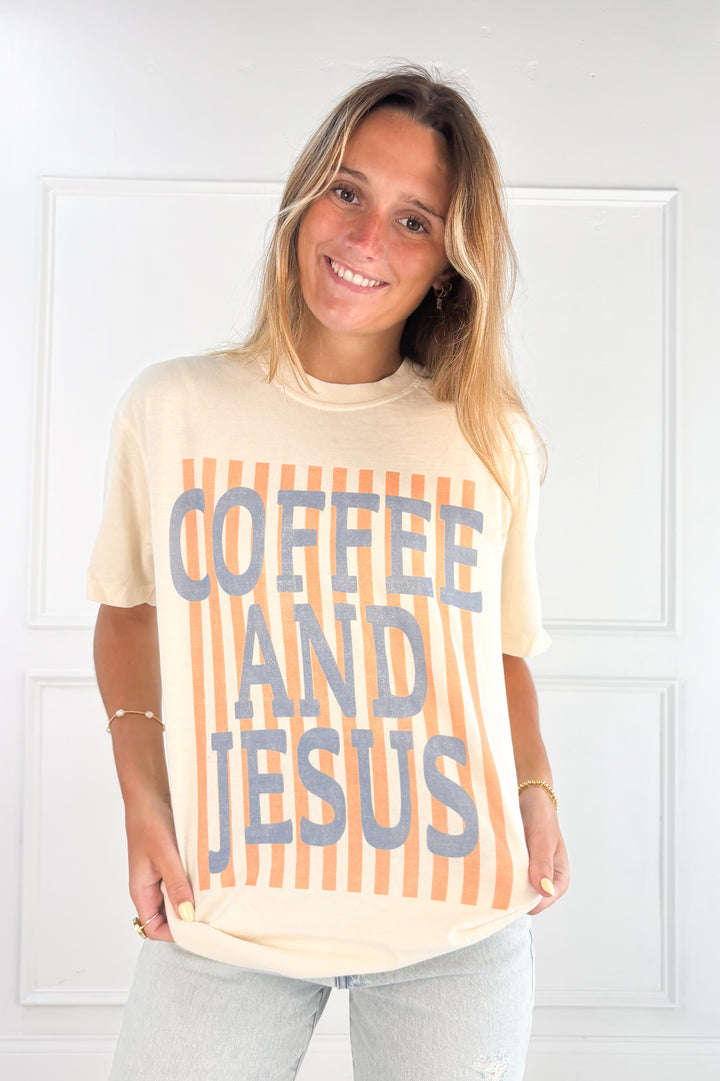 Coffee and Jesus Graphic Tee