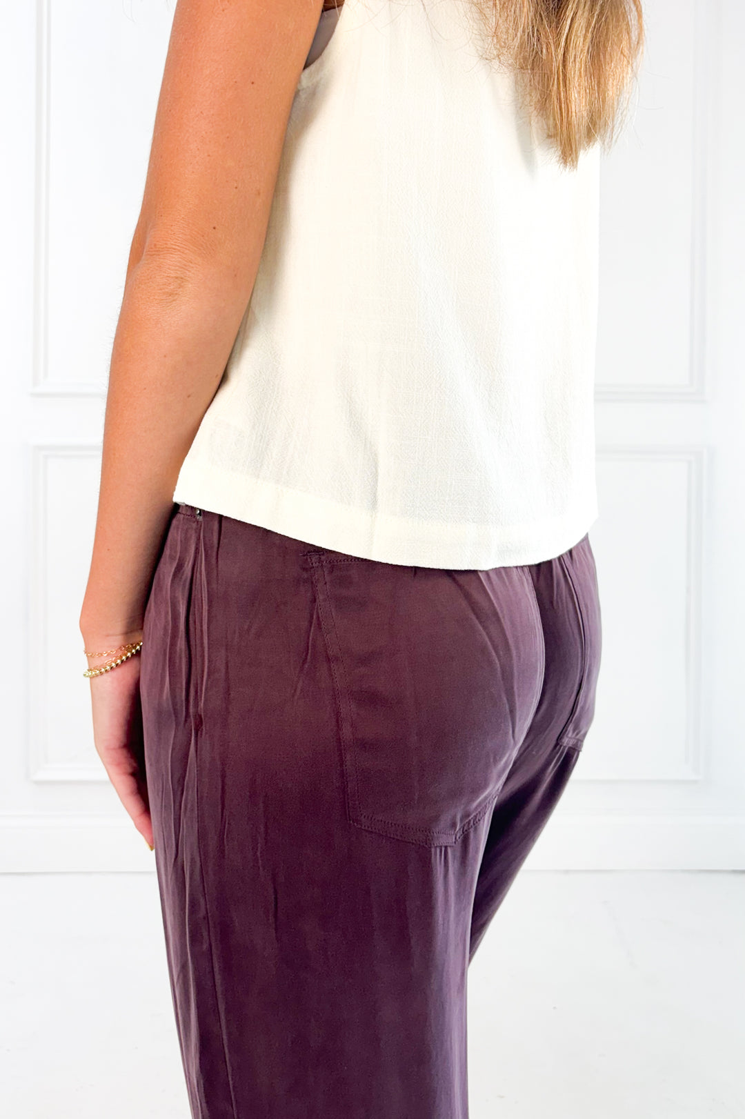 Air-Washed Loose Fit Wide Leg Pant