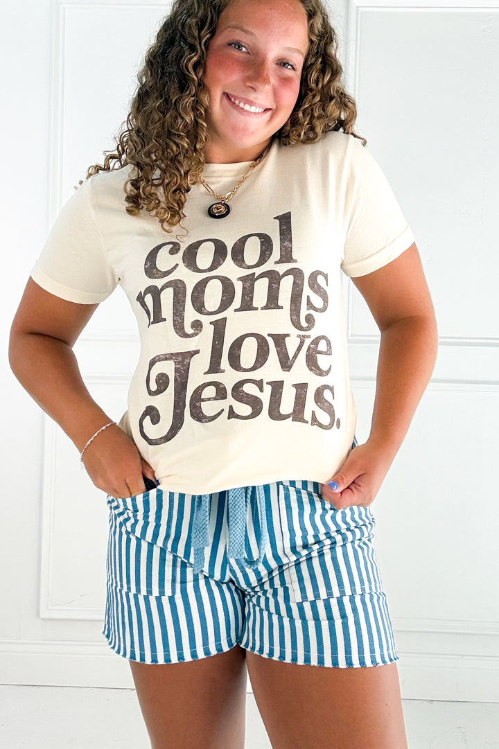 Cool Moms Love Jesus Graphic Tee