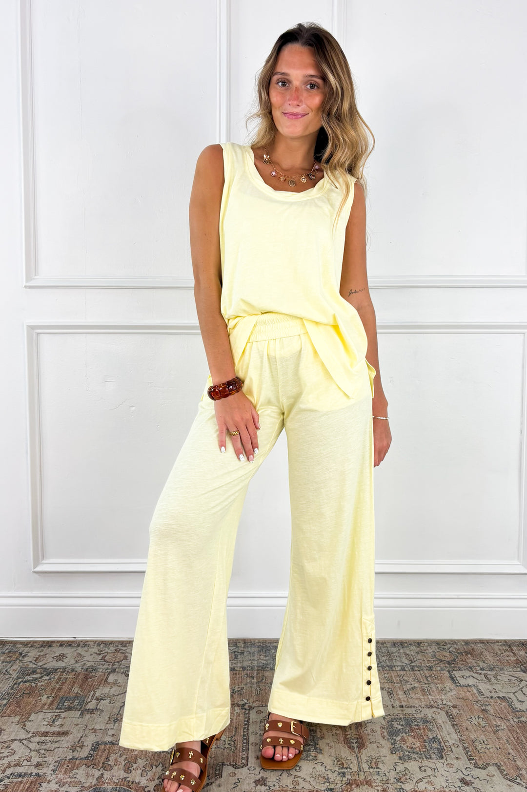 Buttercream Breeze Wide Leg Pants