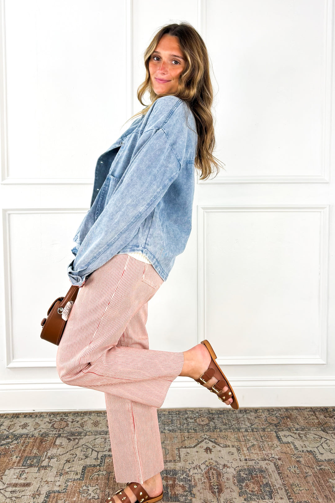 Easygoing Days Washed Denim Button Up