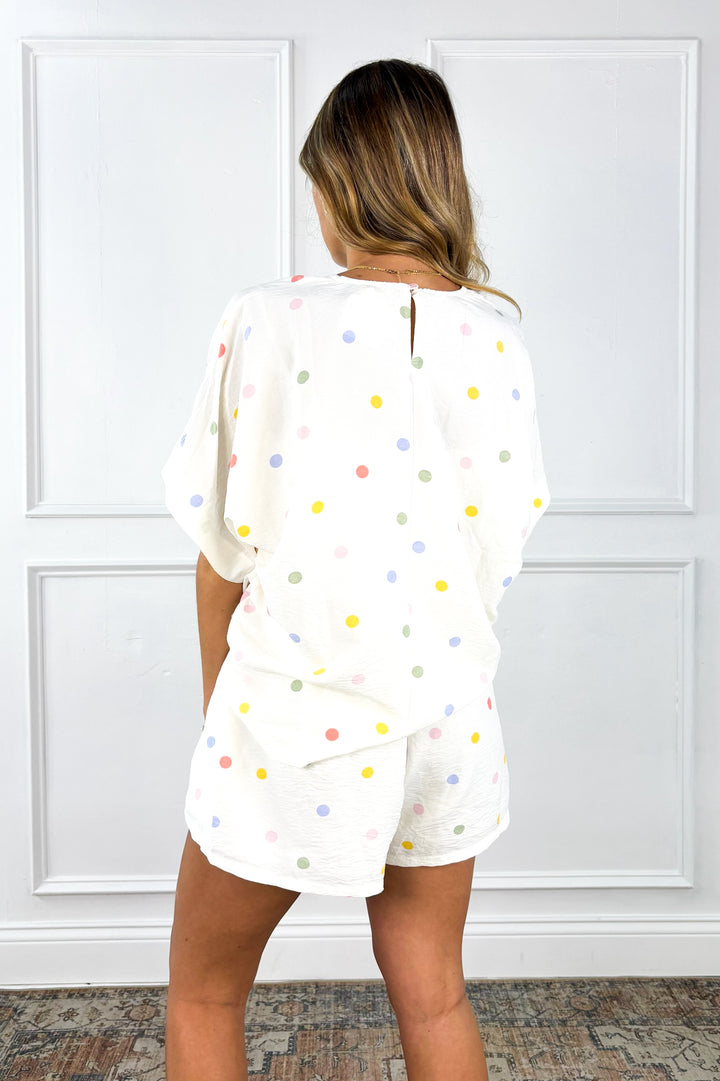 Confetti Days Drawstring Shorts