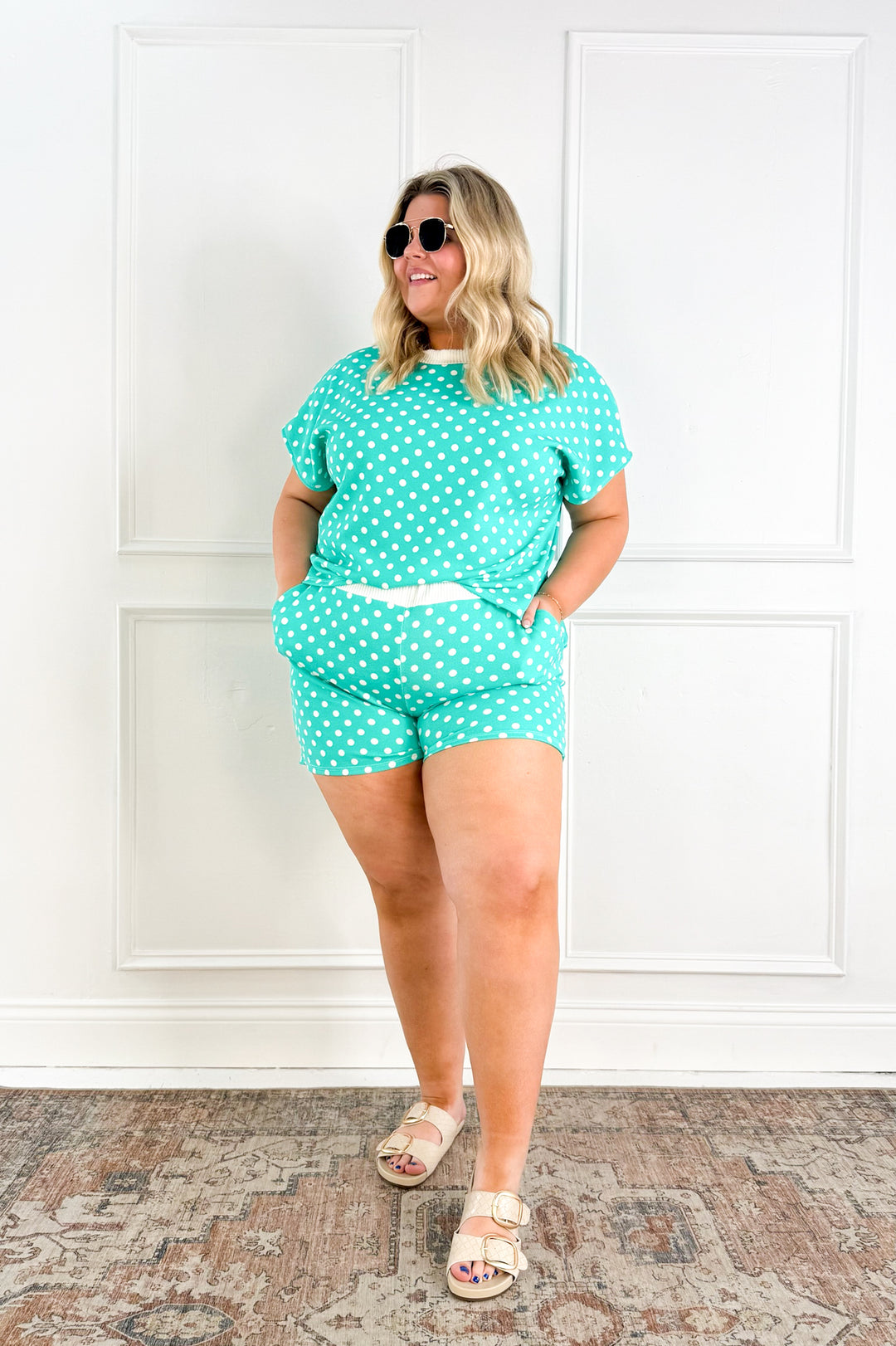 Curvy Polka Dot Top