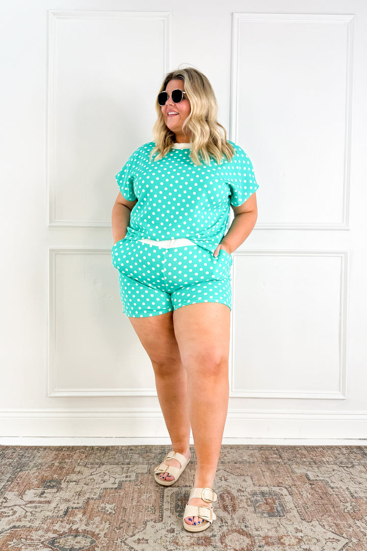 Curvy Polka Dot Top