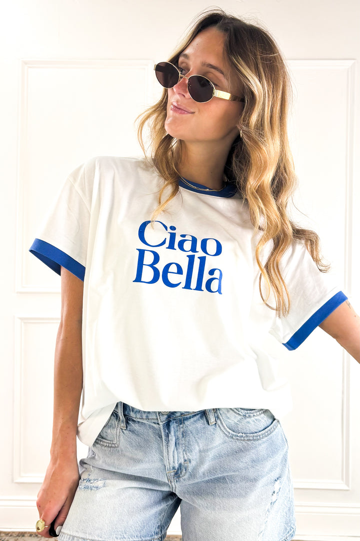 Ciao Bella Ringer Tee