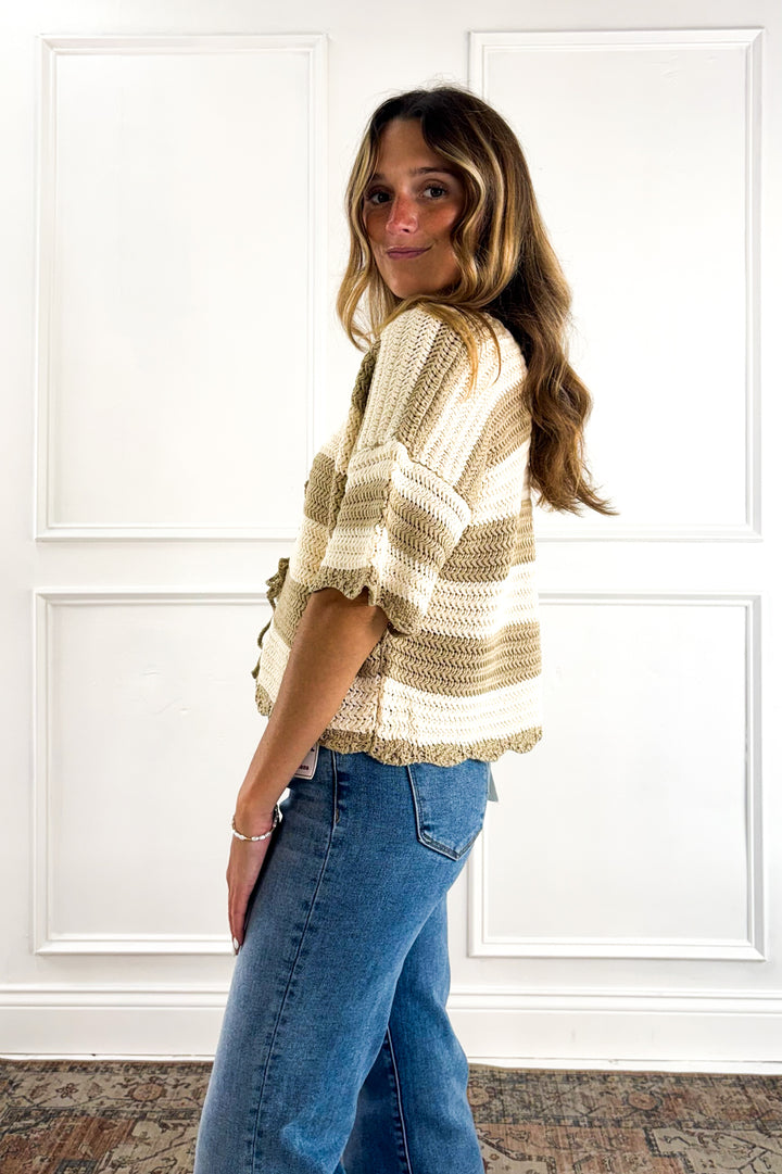 Sage Harbor Tie Cardigan