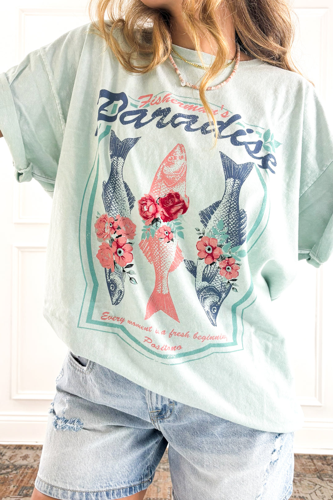 Fisherman’s Paradise Mineral Wash Graphic Tee