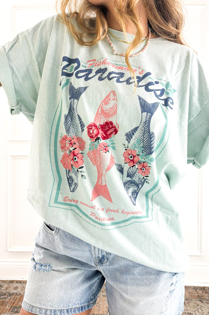 Fisherman’s Paradise Mineral Wash Graphic Tee