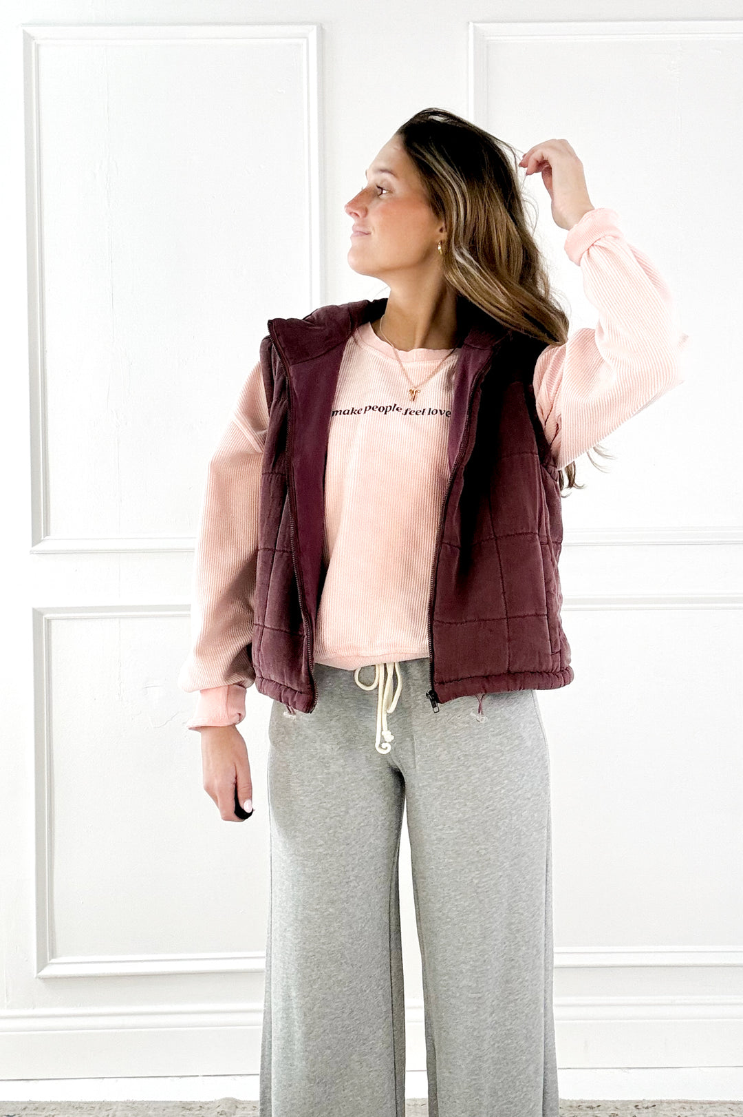 Thread & Supply Brina Quilted Puffer Vest