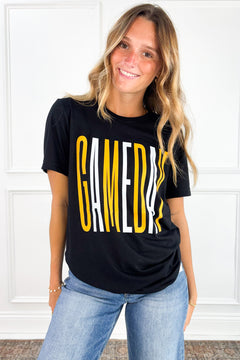 Tall White & Gold Game Day Graphic Tee