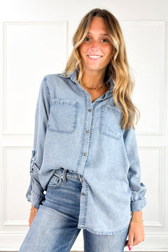Weekend Drift Chambray Button Down