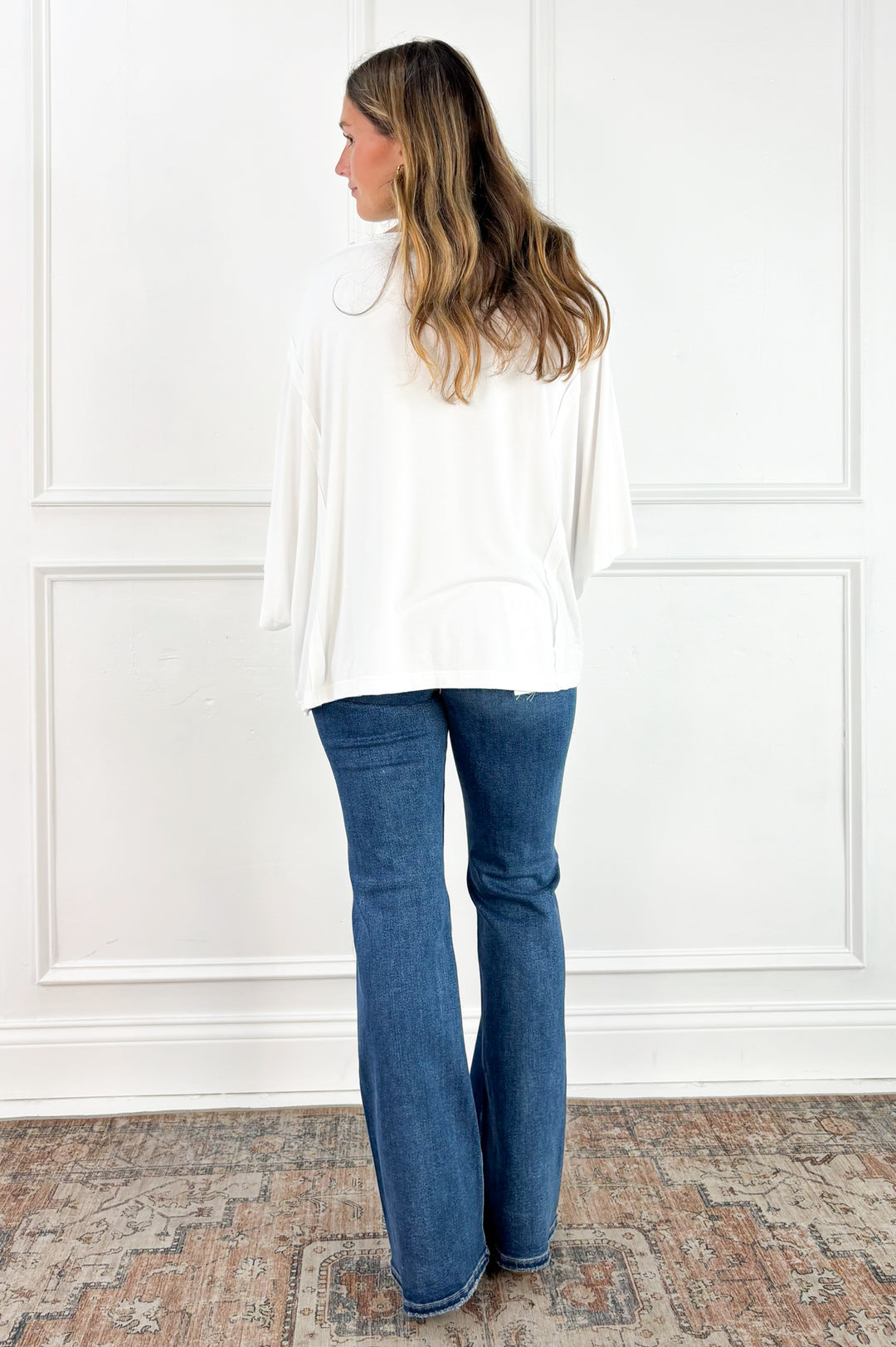 Risen Tummy Control High Rise Flare Jeans