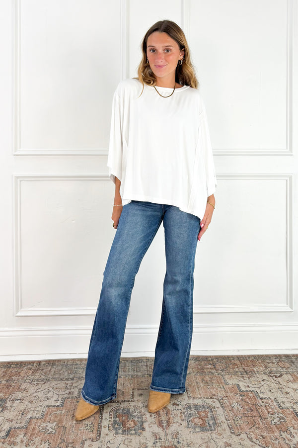Risen Tummy Control High Rise Flare Jeans
