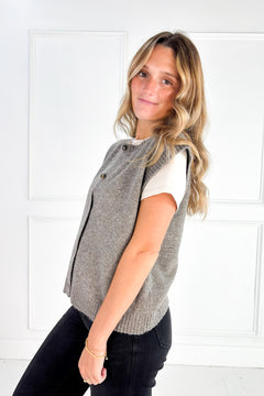 Marled Crew Neck Sweater Vest