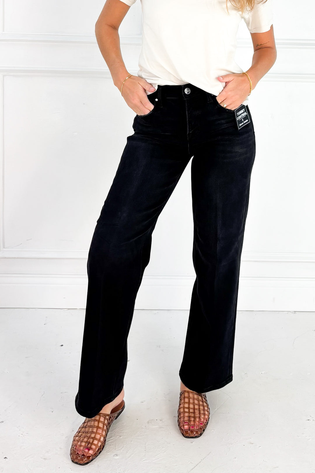 Tummy Control High Rise Ankle Straight Jean