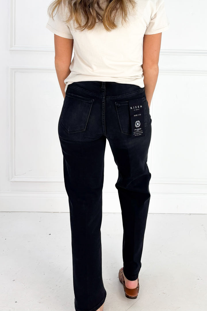 Tummy Control High Rise Ankle Straight Jean