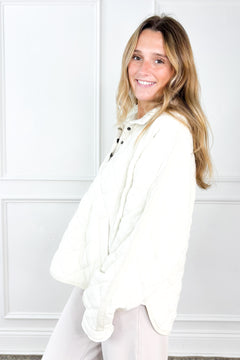 Everyday Quilted Snap Pullover