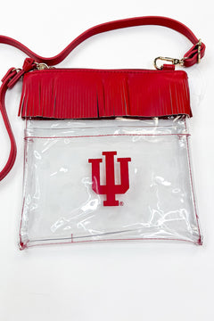 Indiana Hoosiers JudyAnn Fringe Stadium Crossbody