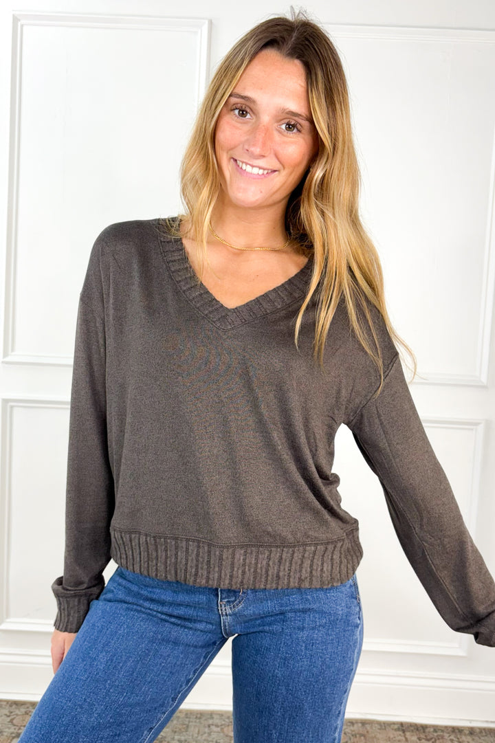 Courtney Long Sleeve Top by Z Supply