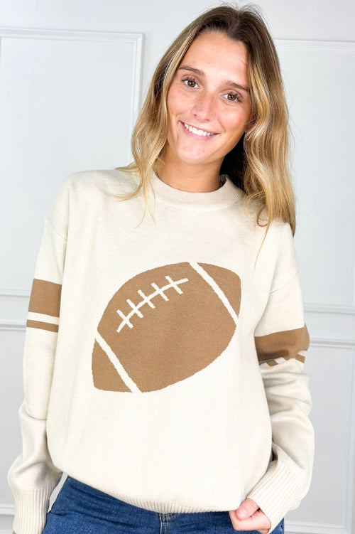 Football Crewneck Sweater