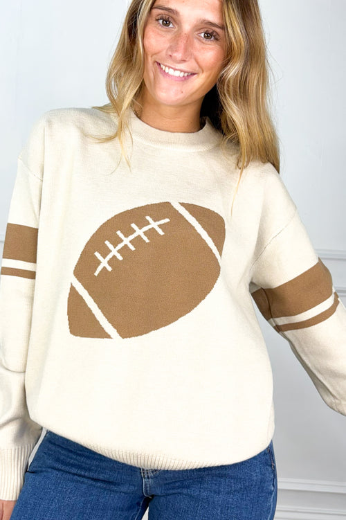 Football Crewneck Sweater