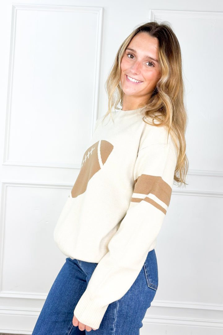 Football Crewneck Sweater