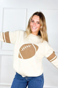 Football Crewneck Sweater