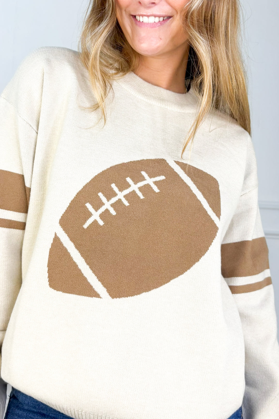 Football Crewneck Sweater