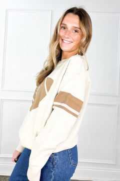 Football Crewneck Sweater