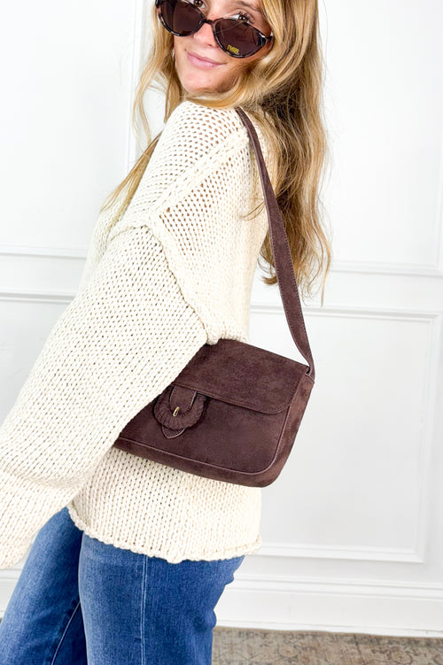 Rolled Neck Cropped Neck Sweater