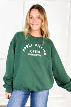 Apple Picking Crew Graphic Sweatshirt