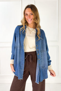 Soft Washed Chambray Top