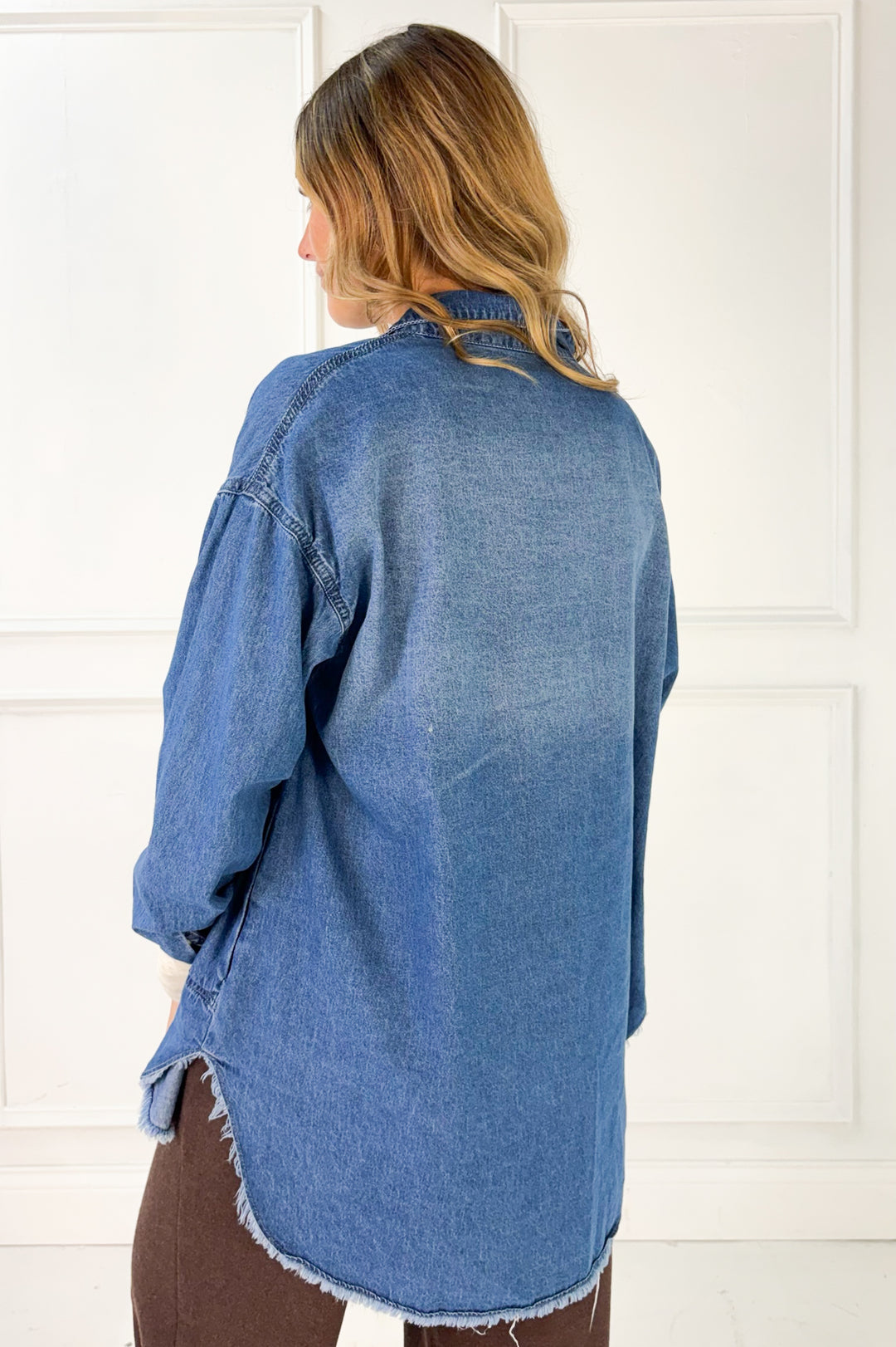 Soft Washed Chambray Top