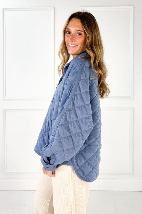 Everyday Quilted Snap Pullover