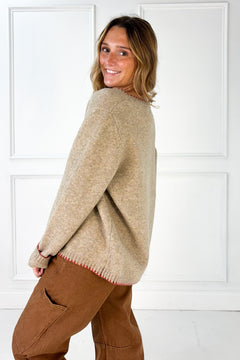 The Millie Contrast Stitch Cardigan