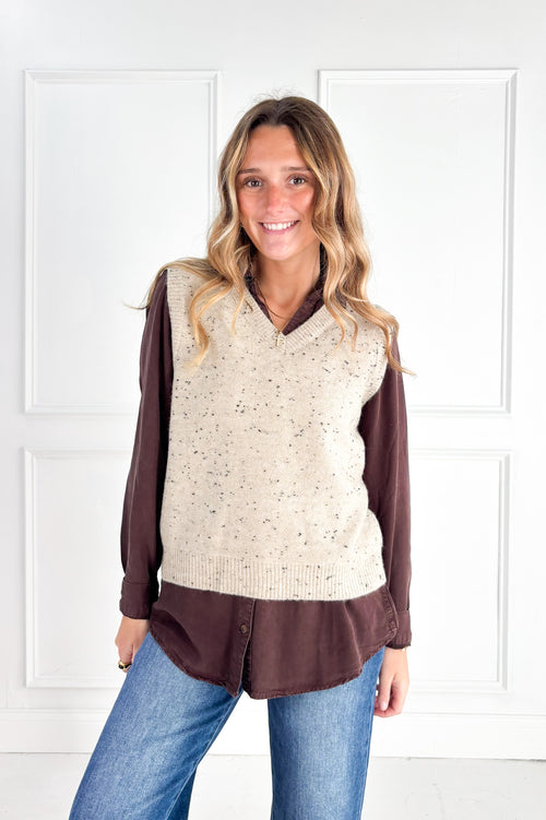 Pebble Knit Sweater Vest