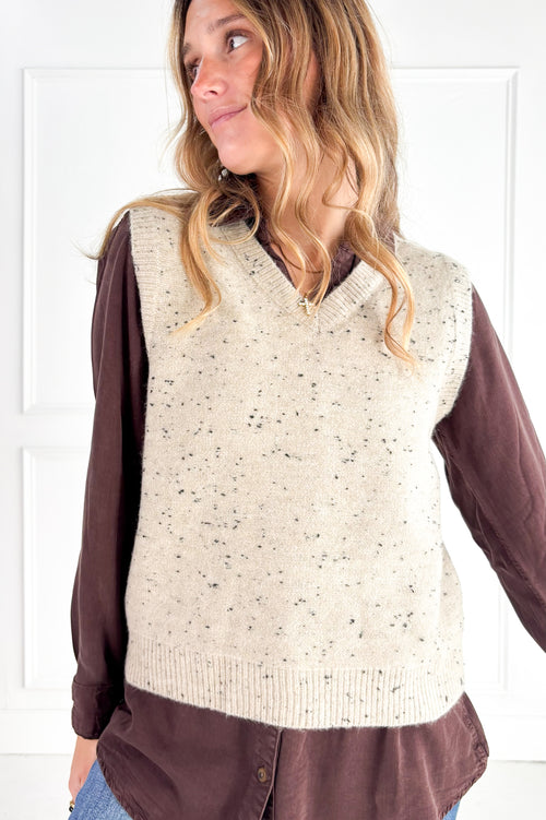Pebble Knit Sweater Vest