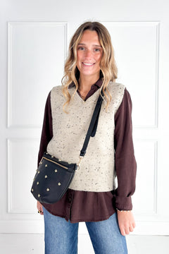 Studded Crossbody Sling Bag