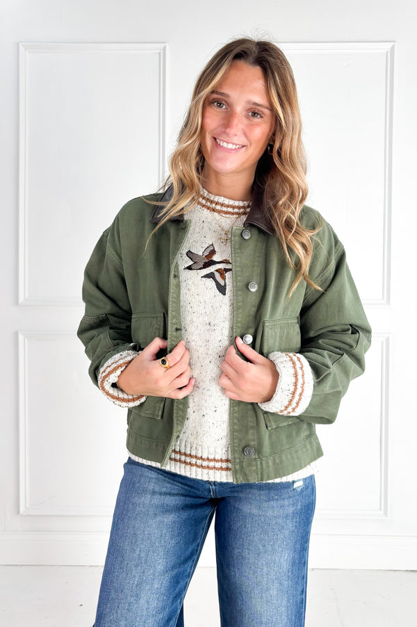 Rey Cropped Chore Jacket by Z Supply