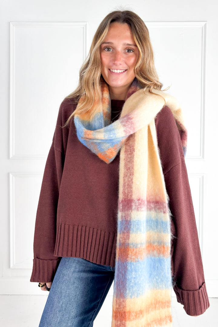 Cozy Cuff Oversized Sweater – Cocoa