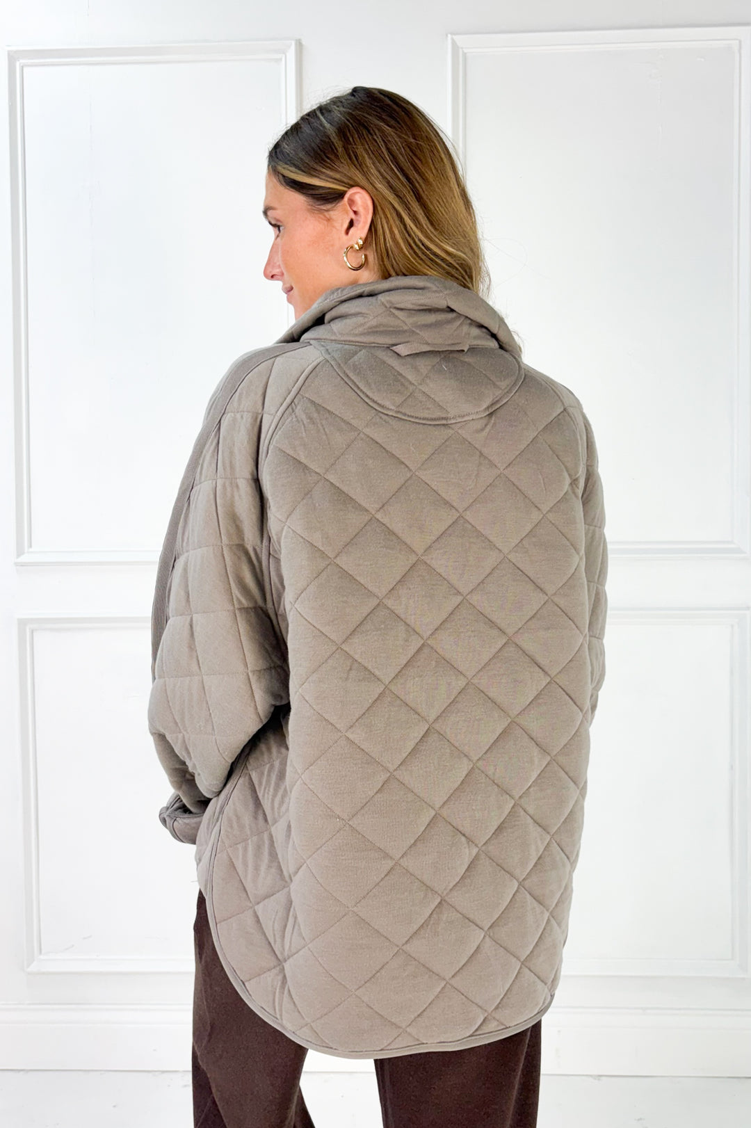 Everyday Quilted Snap Pullover