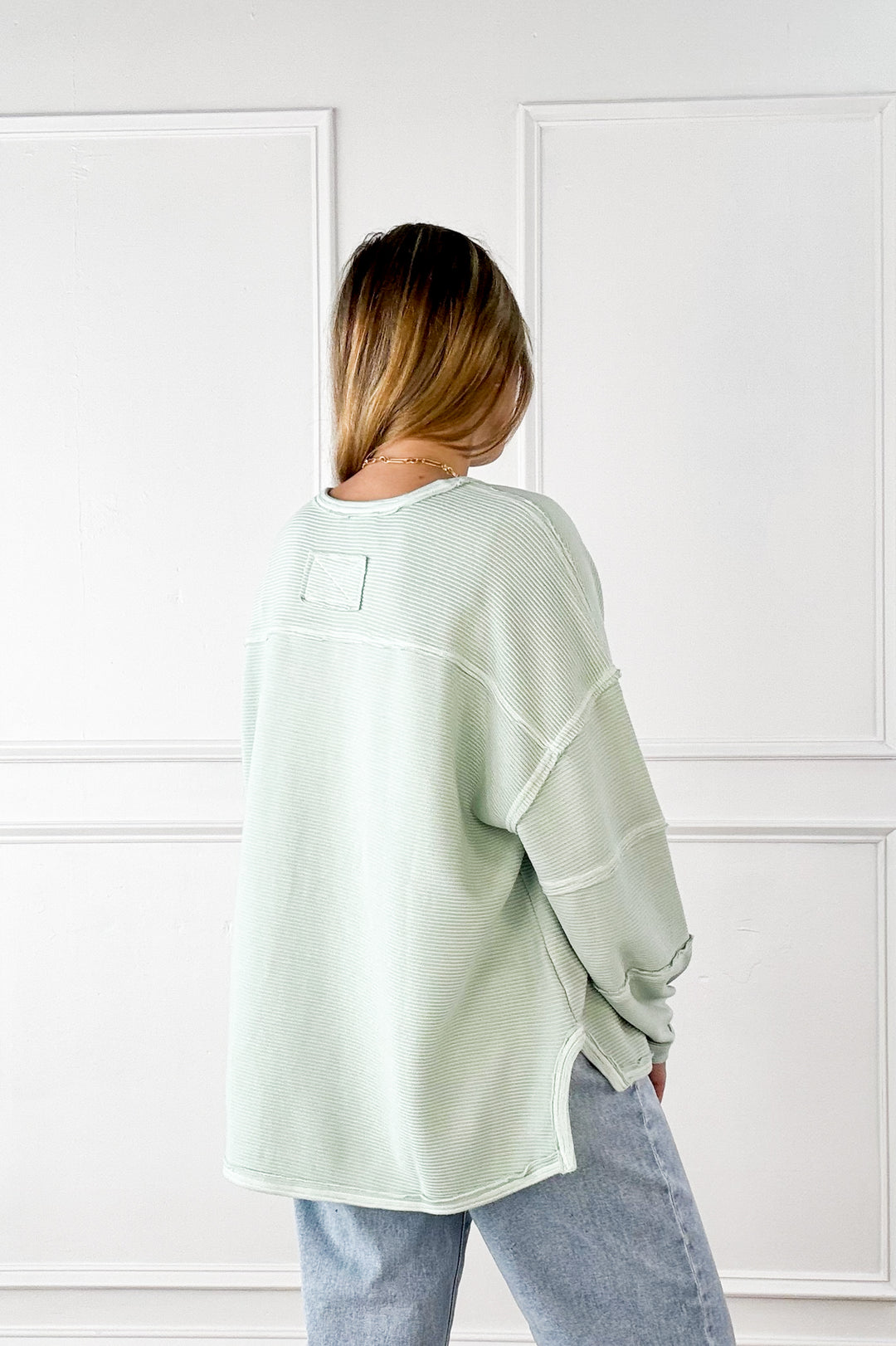 Coastal Breeze Ribbed Pullover