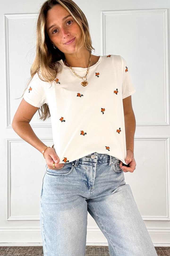 Sweet Meadow Embroidered Tee