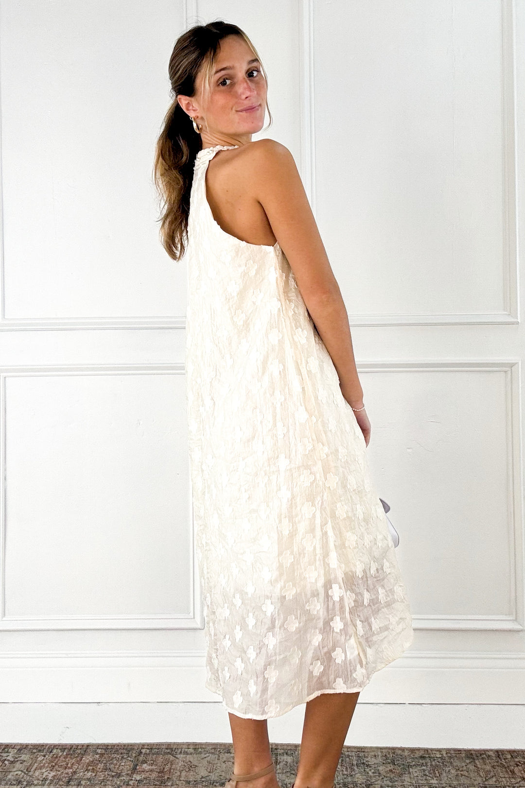 Pearl Applique Dress