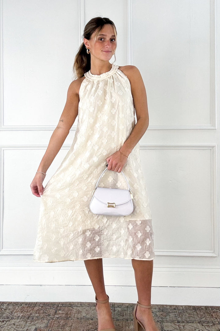 Pearl Applique Dress
