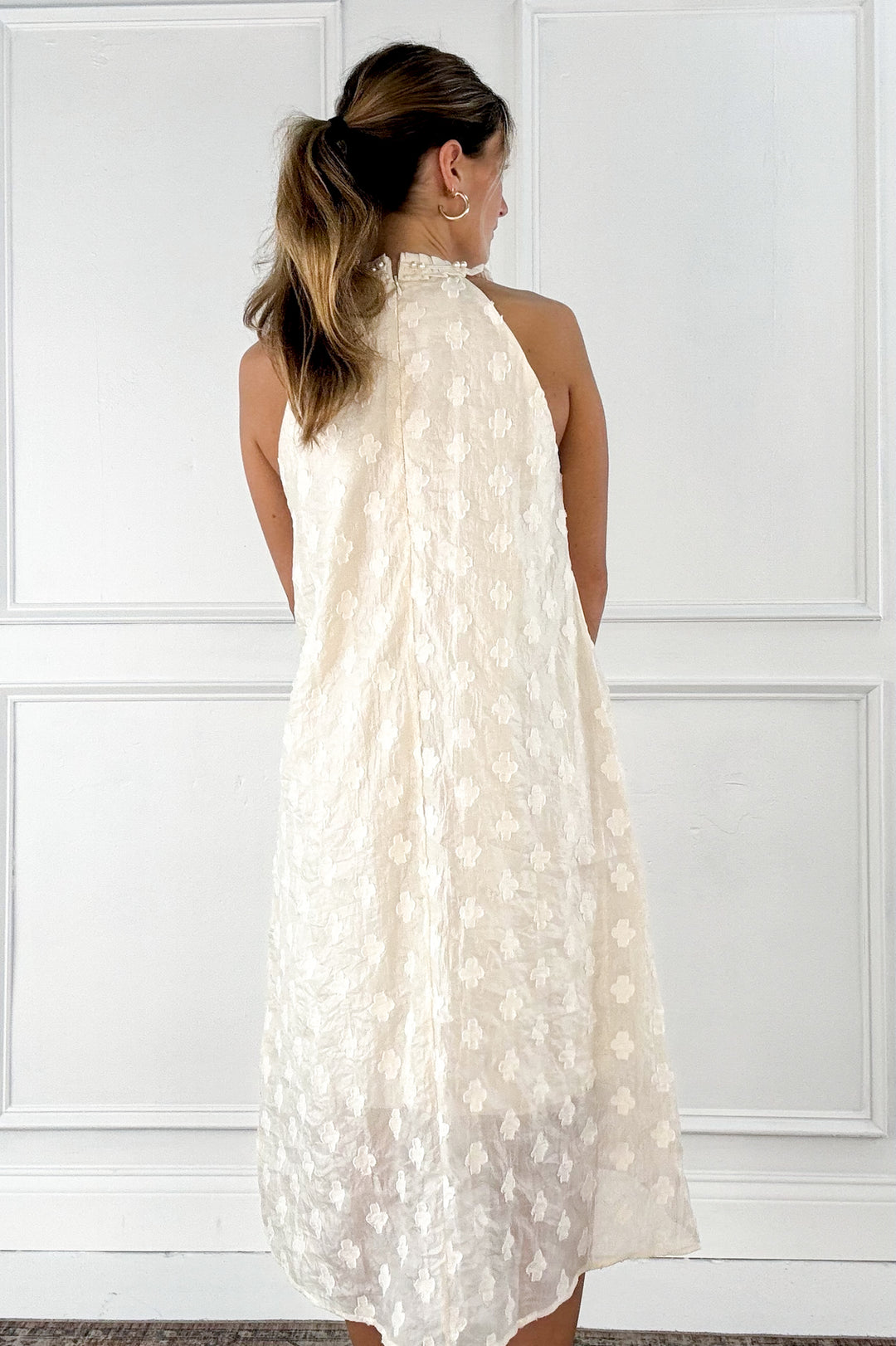 Pearl Applique Dress