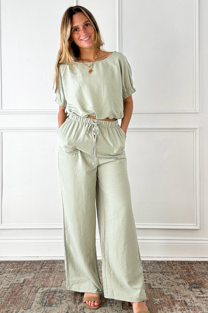 Sage Breeze Dolman Top