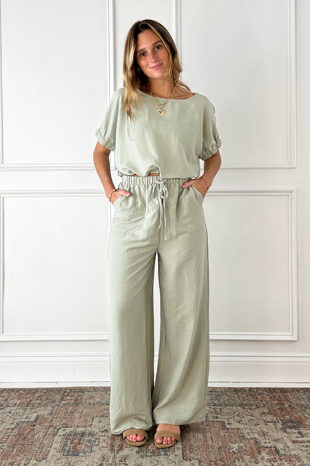 Sage Breeze Dolman Top