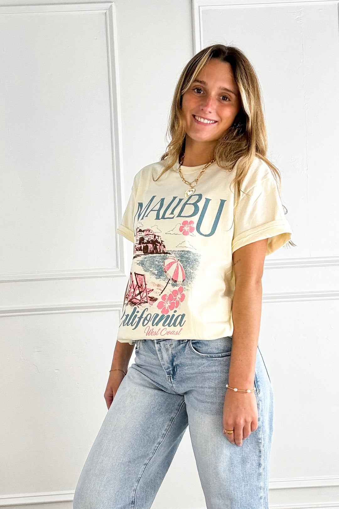 Malibu California Coastal Graphic Tee